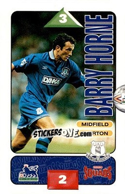 Figurina Barry Horne - Squads Premier League 1995-1996 n. 91 - Subbuteo