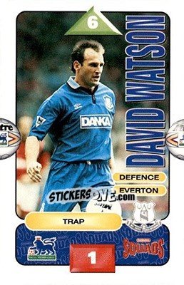 Cromo David Watson - Squads Premier League 1995-1996 - Subbuteo