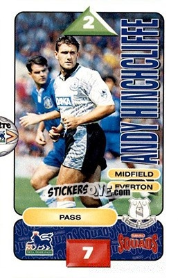 Sticker Andy Hinchcliffe - Squads Premier League 1995-1996 - Subbuteo