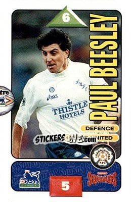 Sticker Paul Beesley - Squads Premier League 1995-1996 - Subbuteo