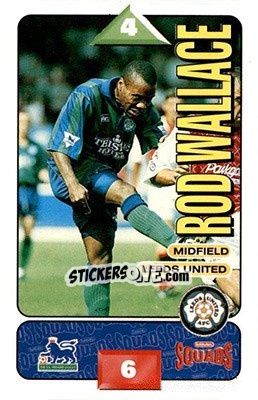 Sticker Rod Wallace - Squads Premier League 1995-1996 - Subbuteo