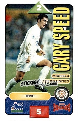 Sticker Gary Speed - Squads Premier League 1995-1996 n. 114 - Subbuteo