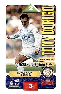 Figurina Tony Dorigo - Squads Premier League 1995-1996 - Subbuteo