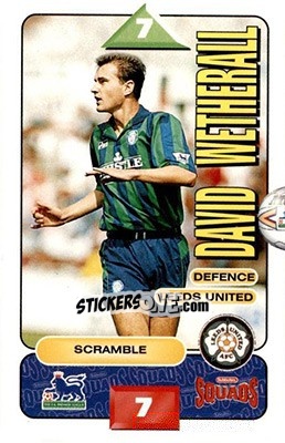 Sticker David Wetherall - Squads Premier League 1995-1996 - Subbuteo