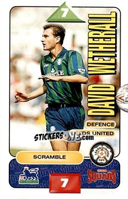Sticker David Wetherall - Squads Premier League 1995-1996 n. 117 - Subbuteo