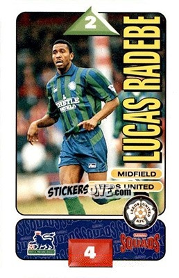 Sticker Lucas Radebe - Squads Premier League 1995-1996 - Subbuteo