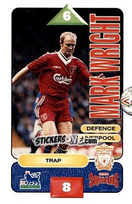 Sticker Mark Wright - Squads Premier League 1995-1996 n. 122 - Subbuteo