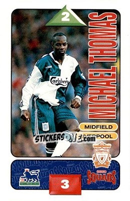 Sticker Michael Thomas - Squads Premier League 1995-1996 - Subbuteo