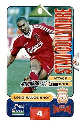 Sticker Stan Collymore - Squads Premier League 1995-1996 n. 124 - Subbuteo