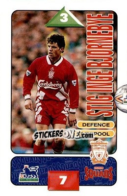 Sticker Stig Inge Bjornebye - Squads Premier League 1995-1996 n. 125 - Subbuteo