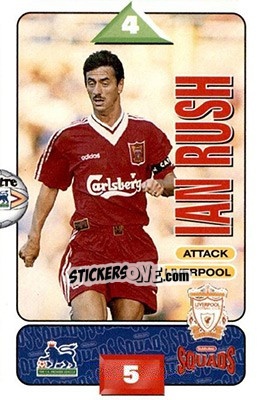 Sticker Ian Rush - Squads Premier League 1995-1996 n. 129 - Subbuteo