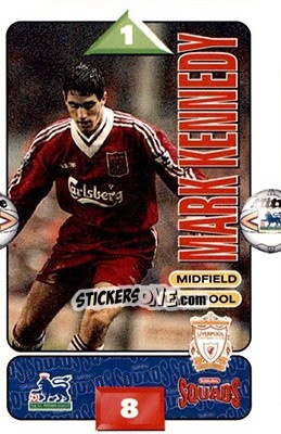 Sticker Mark Kennedy - Squads Premier League 1995-1996 - Subbuteo