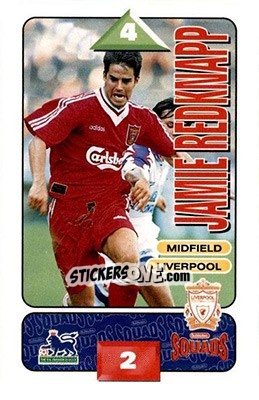 Sticker Jamie Redknapp - Squads Premier League 1995-1996 - Subbuteo