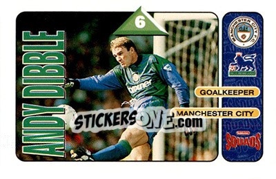 Sticker Andy Dibble - Squads Premier League 1995-1996 - Subbuteo