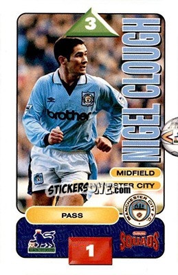 Sticker Nigel Clough - Squads Premier League 1995-1996 n. 143 - Subbuteo