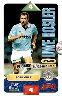 Sticker Uwe Rosler - Squads Premier League 1995-1996 - Subbuteo