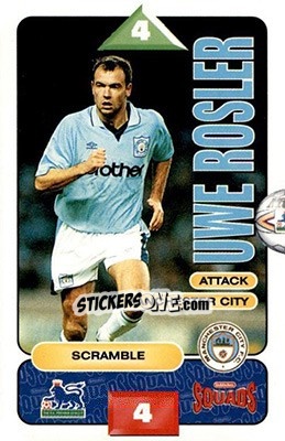 Sticker Uwe Rosler - Squads Premier League 1995-1996 n. 146 - Subbuteo