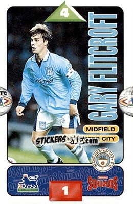 Sticker Garry Flitcroft - Squads Premier League 1995-1996 - Subbuteo