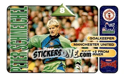 Sticker Peter Schmeichel - Squads Premier League 1995-1996 n. 154 - Subbuteo