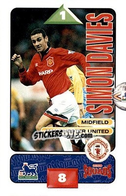 Sticker Simon Davies - Squads Premier League 1995-1996 n. 159 - Subbuteo