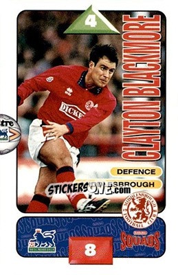 Sticker Clayton Blackmore - Squads Premier League 1995-1996 - Subbuteo
