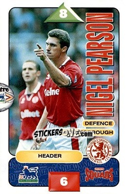 Sticker Nigel Pearson - Squads Premier League 1995-1996 - Subbuteo