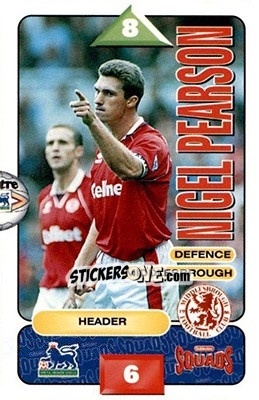 Sticker Nigel Pearson - Squads Premier League 1995-1996 n. 171 - Subbuteo