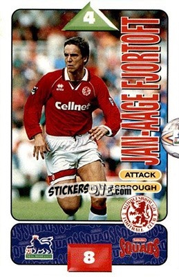 Cromo Jan-Aage Fjortoft - Squads Premier League 1995-1996 - Subbuteo
