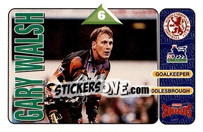 Sticker Gary Walsh - Squads Premier League 1995-1996 - Subbuteo