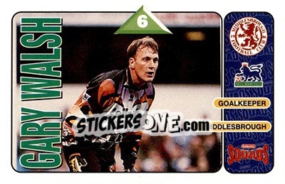 Sticker Gary Walsh - Squads Premier League 1995-1996 n. 174 - Subbuteo