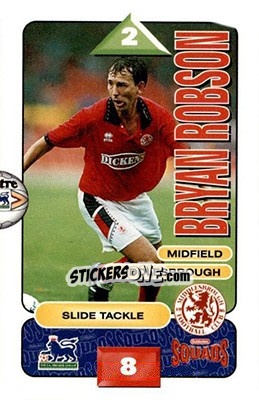 Sticker Bryan Robson - Squads Premier League 1995-1996 n. 177 - Subbuteo