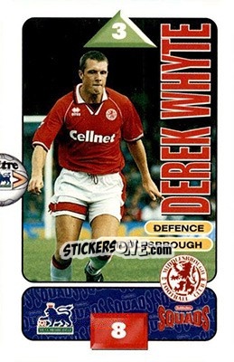 Sticker Derek Whyte - Squads Premier League 1995-1996 n. 180 - Subbuteo