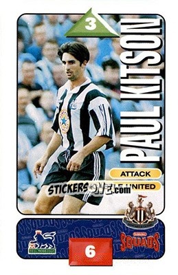 Sticker Paul Kitson - Squads Premier League 1995-1996 - Subbuteo