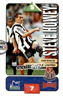 Sticker Steve Howey - Squads Premier League 1995-1996 n. 186 - Subbuteo