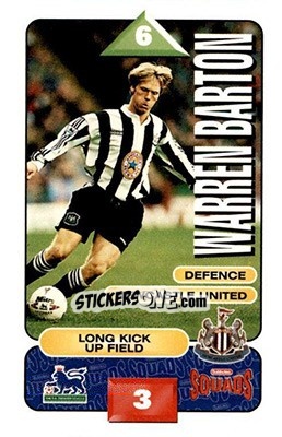 Sticker Warren Barton - Squads Premier League 1995-1996 - Subbuteo