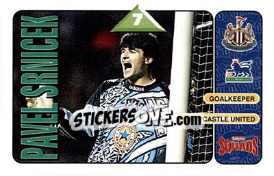 Sticker Pavel Srnicek - Squads Premier League 1995-1996 - Subbuteo