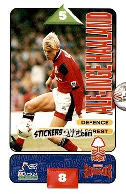 Sticker Alf-Inge Haaland - Squads Premier League 1995-1996 n. 198 - Subbuteo