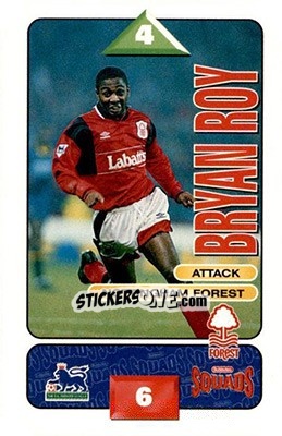 Sticker Bryan Roy - Squads Premier League 1995-1996 n. 199 - Subbuteo