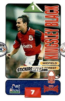Sticker Kingsley Black - Squads Premier League 1995-1996 n. 202 - Subbuteo
