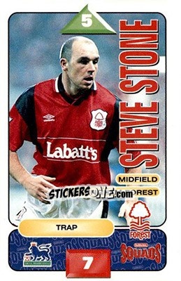 Sticker Steve Stone - Squads Premier League 1995-1996 - Subbuteo