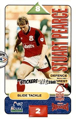 Cromo Stuart Pearce - Squads Premier League 1995-1996 - Subbuteo