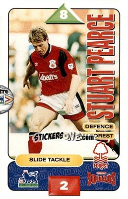 Sticker Stuart Pearce - Squads Premier League 1995-1996 n. 206 - Subbuteo