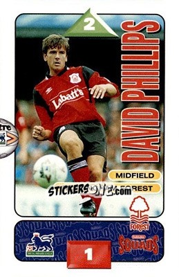 Sticker David Phillips - Squads Premier League 1995-1996 n. 209 - Subbuteo
