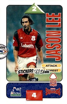 Sticker Jason Lee - Squads Premier League 1995-1996 - Subbuteo