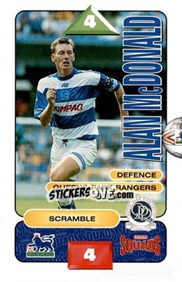 Sticker Alan McDonald - Squads Premier League 1995-1996 - Subbuteo