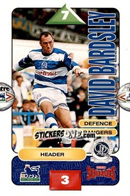 Cromo David Bardsley - Squads Premier League 1995-1996 - Subbuteo