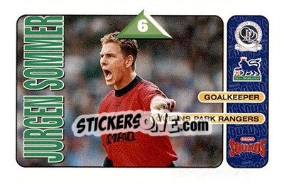 Sticker Juergen Sommer - Squads Premier League 1995-1996 n. 215 - Subbuteo