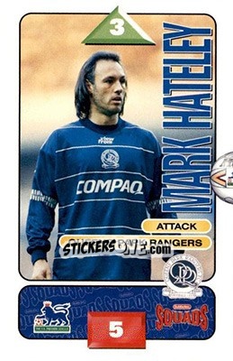 Figurina Mark Hateley - Squads Premier League 1995-1996 - Subbuteo