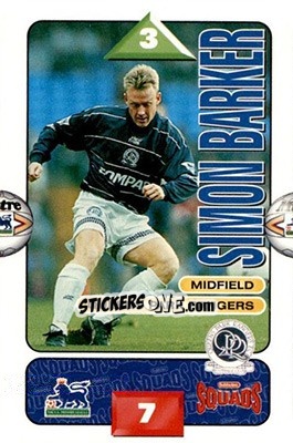 Cromo Simon Barker - Squads Premier League 1995-1996 - Subbuteo