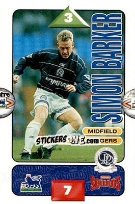 Sticker Simon Barker - Squads Premier League 1995-1996 n. 218 - Subbuteo